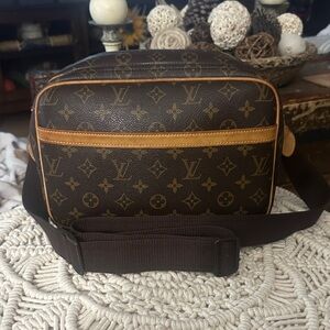 Louis Vuitton Brown Monogram Crossbody Bag
